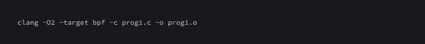 Command to compile the program.