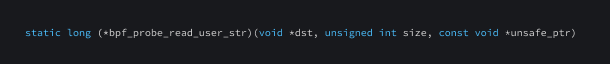 Function which is used to read a null terminated string from user-space memory into the destination `dst`.