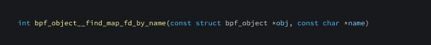 Function which is used to find the file descriptor of a named map.